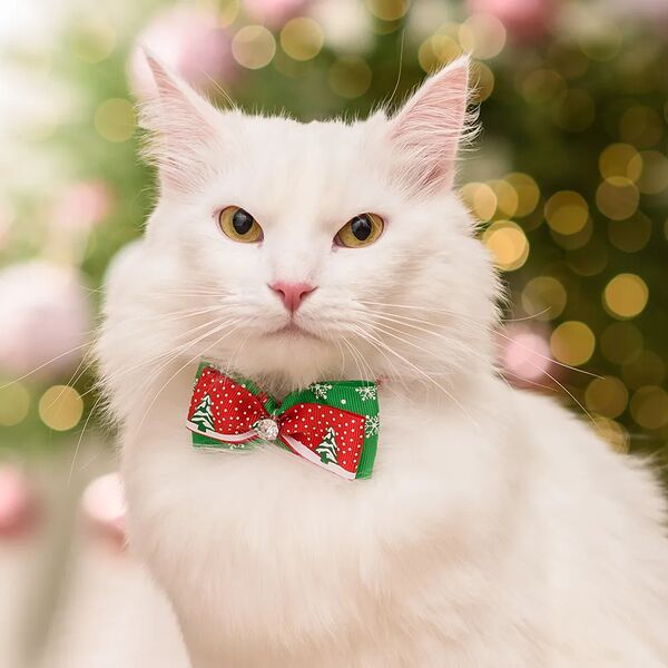 Галстук-бант новогодний елка