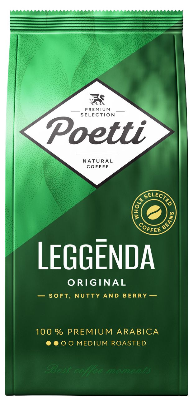 

Кофе Poetti Daily Leggenda Original натуральный жареный в зернах 250 г