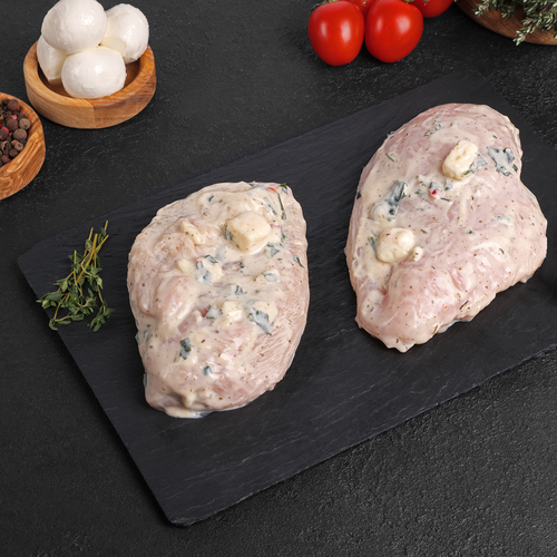 

Филе грудки куриной для запекания ЛЕНТА FRESH с моцареллой в маринаде, вес