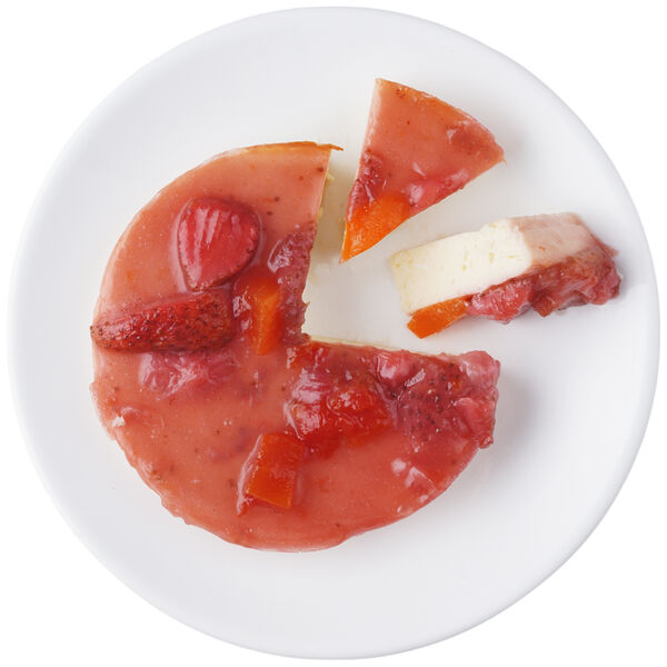 Запеканка Зелёная Линия творожная с клубникой и папайей 200г