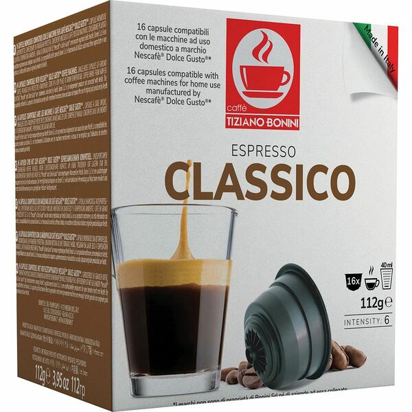 Кофе в капсулах TIZIANO BONINI Dolce Gusto Classico, 16кап