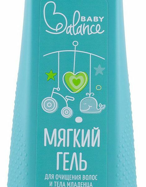 Baby Balance Мягкий гель для очищения волос и тела младенца 250 мл