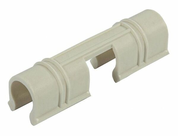 Зажим Palisad д/крепления плёнки к каркасу парника d-12мм 20шт белый арт64427