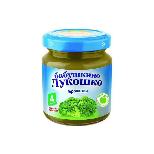 Пюре овощное Бабушкино Лукошко из капусты брокколи 100г ДП