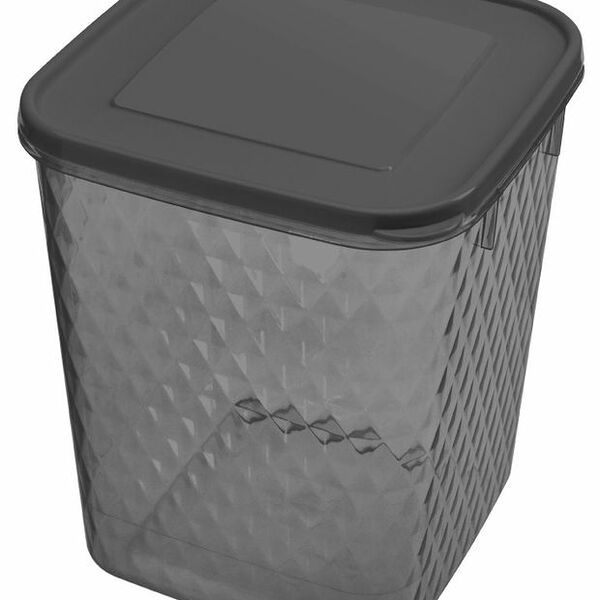 Контейнер Кристалл для замораживания и хранения продуктов, 2.3 л, пластик, черный