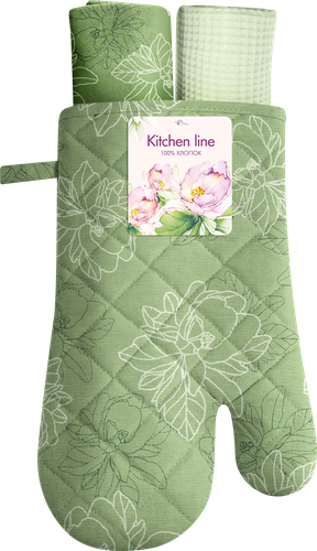 

Набор кухонный сувенирный Василиса рукавица 18х30 см, 2 полотенца 35х60 см, в ассортименте