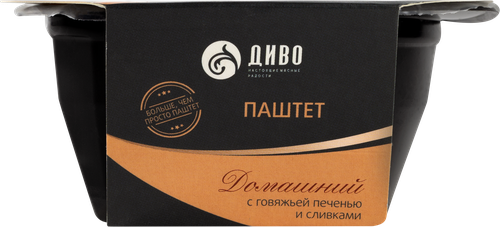 

Паштет Диво Домашний с говяжьей печенью и сливками 150 г