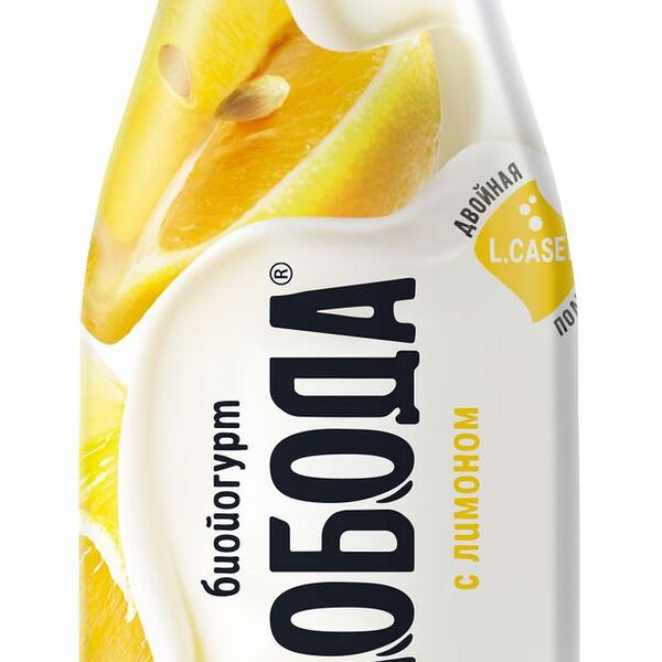 Биойогурт питьевой Слобода с лимоном 2% 260 г