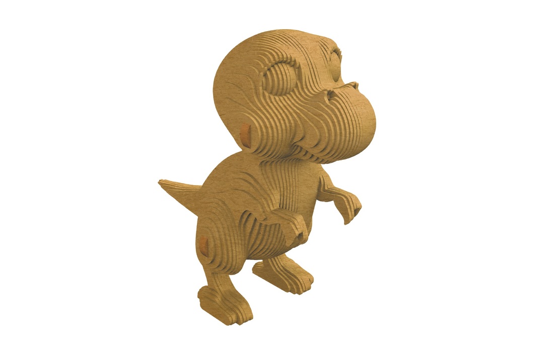 

Конструктор детский Qbrix 3d Тираннозавр картонный