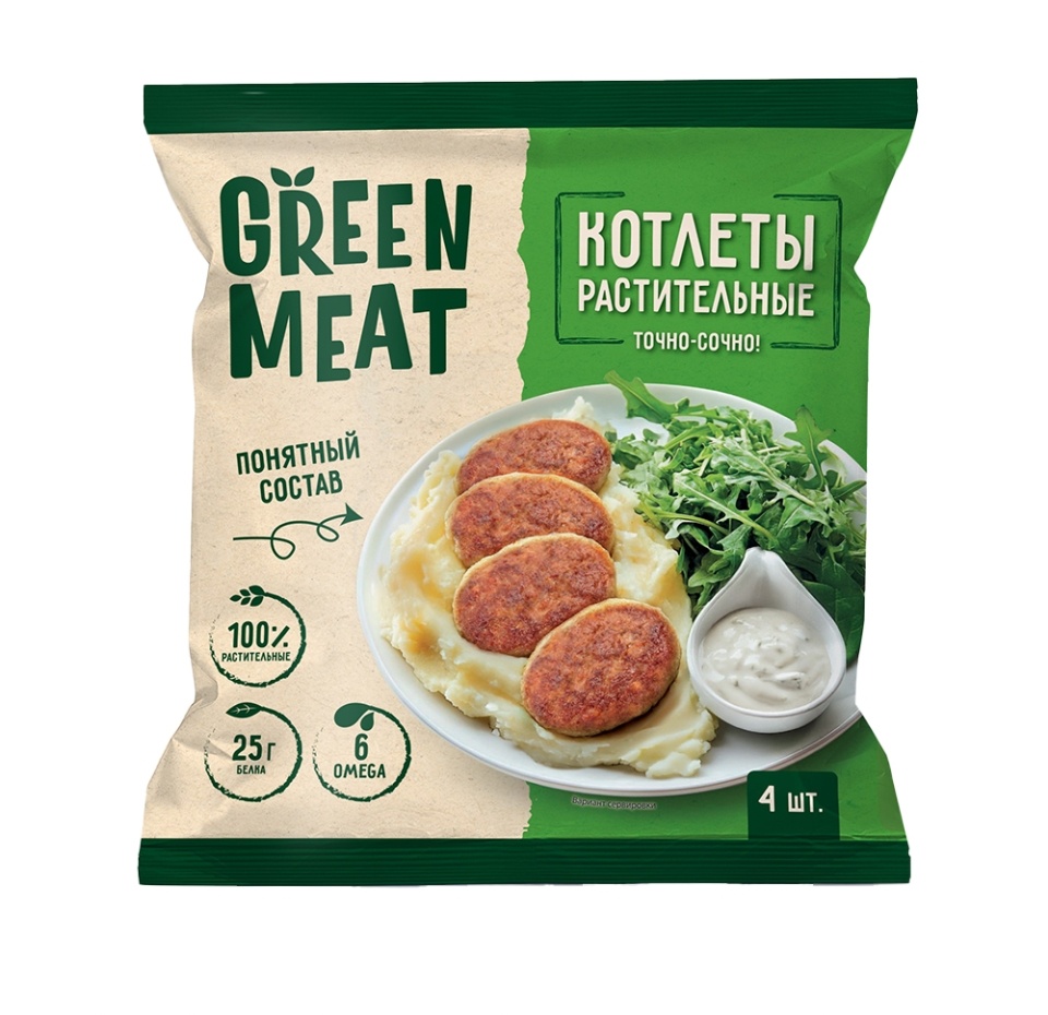 

Котлеты Green Meat Растительные 280 г