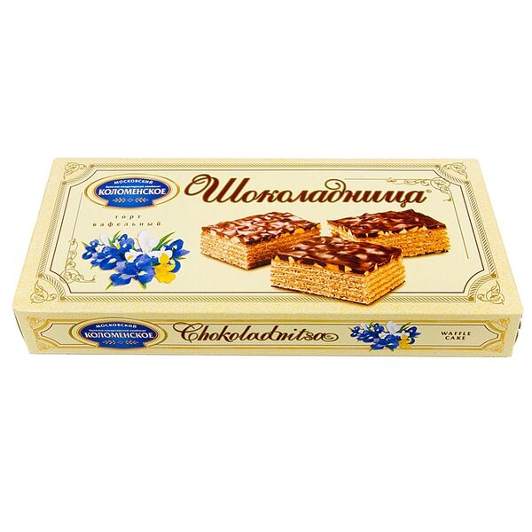 Торт Коломенское Шоколадница вафельный с арахисом 230 г