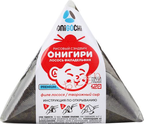 

Онигири Onigochi Филадельфия лосось 120 г