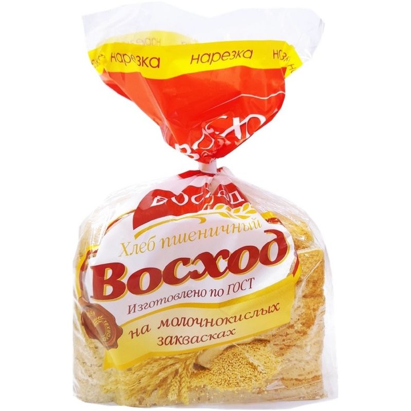 

Хлеб пшеничный Восход Высший сорт нарезка, 320 г