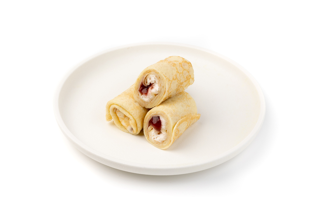 

Блинчики ВкусВилл с рикоттой и клубникой 160 г