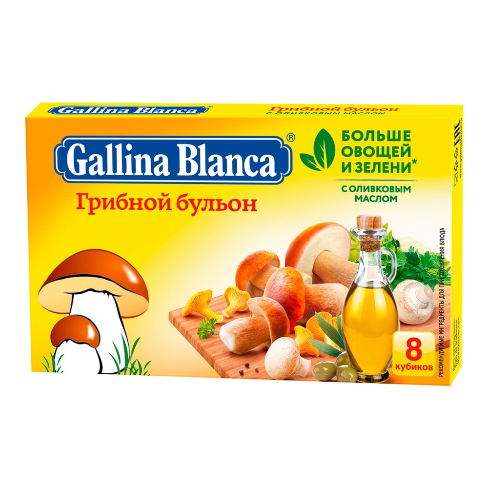 

Грибной бульон Gallina Blanca растворимый 80 г
