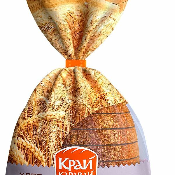 Хлеб Край Каравай С отрубями подовый нарезка, 400 г