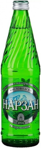 

Вода природная Нарзан минеральная газированная 500 мл