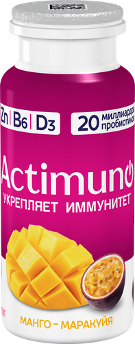 

Кисломолочный напиток Actimuno c манго и маракуйей 1.5% 95 г