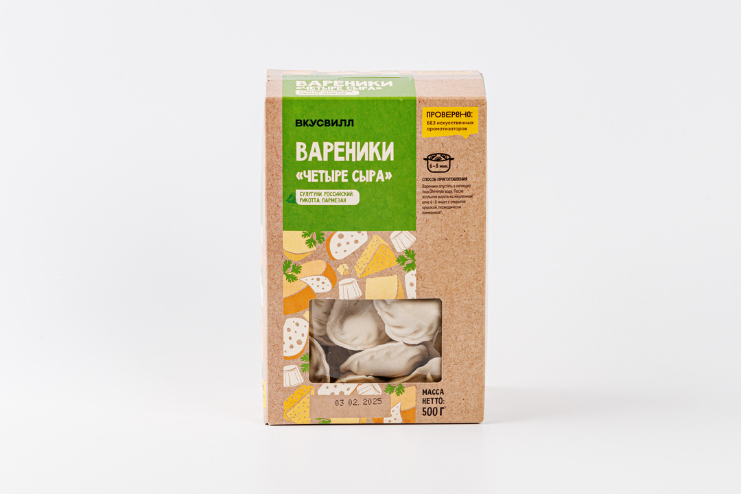 

Вареники Четыре сыра продукт замороженный 500 г