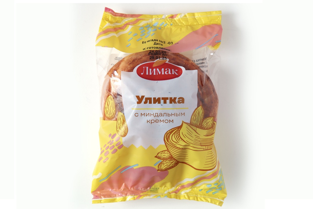 

Улитка слоеная Лимак с миндальным кремом 90 г