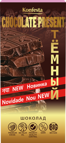 

Шоколад Konfesta темный 180 г