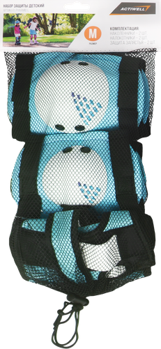 

Набор защиты детский р.M, налокотники, наколенники, защита запястий, Арт. pyramid M