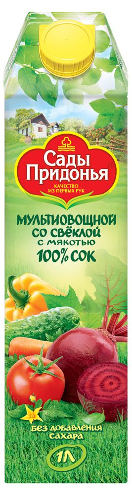 

Сок Сады Придонья Мультиовощной со свеклой с мякотью 1 л