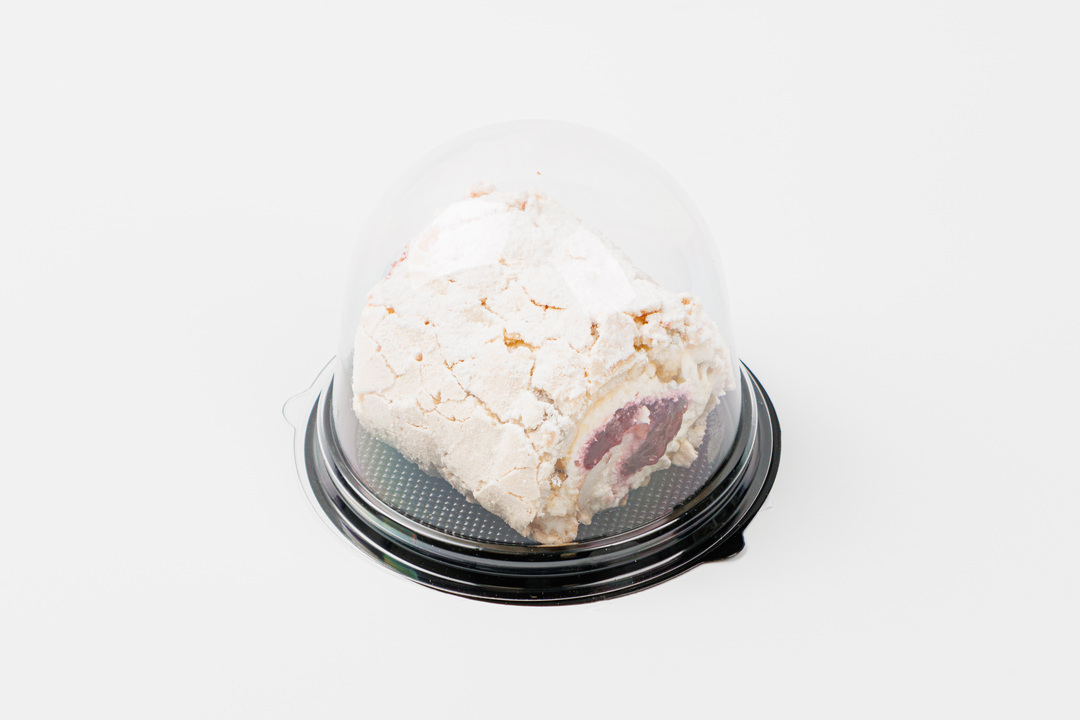 

Рулет меренговый ВкусВилл фисташковый с малиной кафе 100 г