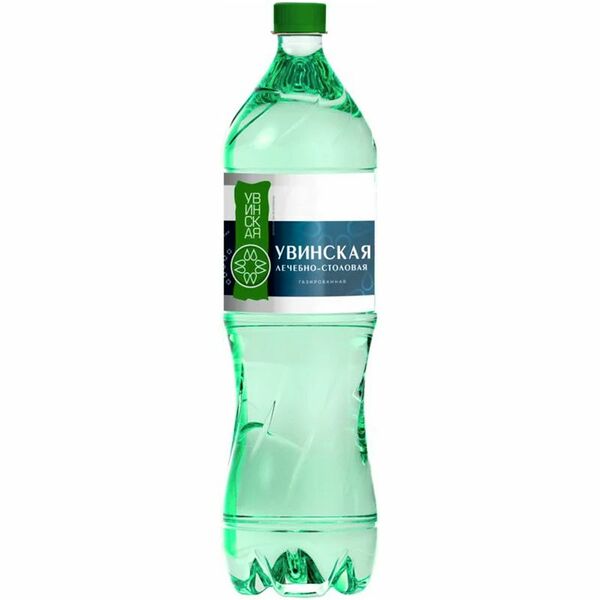 Вода минеральная Увинская лечебно-столовая питьевая газированная 1500 мл