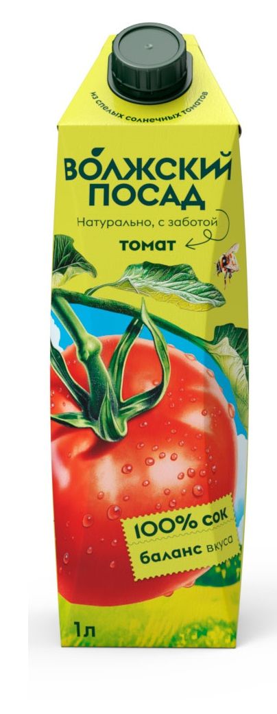 

Сок томатный Волжский Посад с мякотью 1 л дизайн упаковки в ассортименте