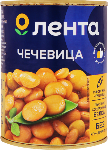 

Чечевица Лента натуральная 370 мл