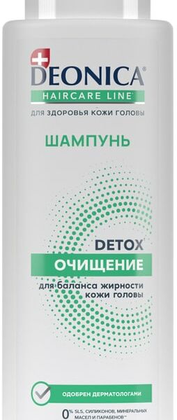 Шампунь для волос Deonica Detox Очищение 380мл