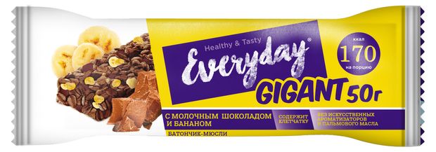 

Батончик Everyday Gigant шоколад-банан 50 г