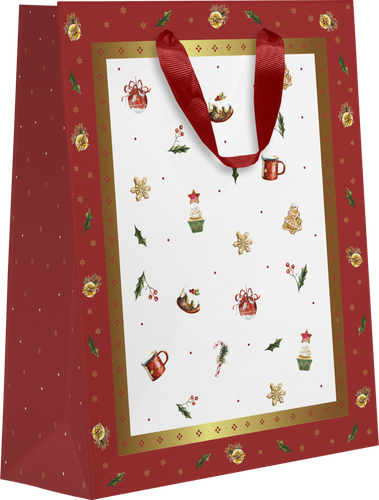 

Пакет подарочный Щелкунчик 22,7х18х10 см, с тиснением, 1 шт., в ассортименте