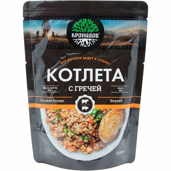 Котлета Кронидов с гречей в фольге 250 г
