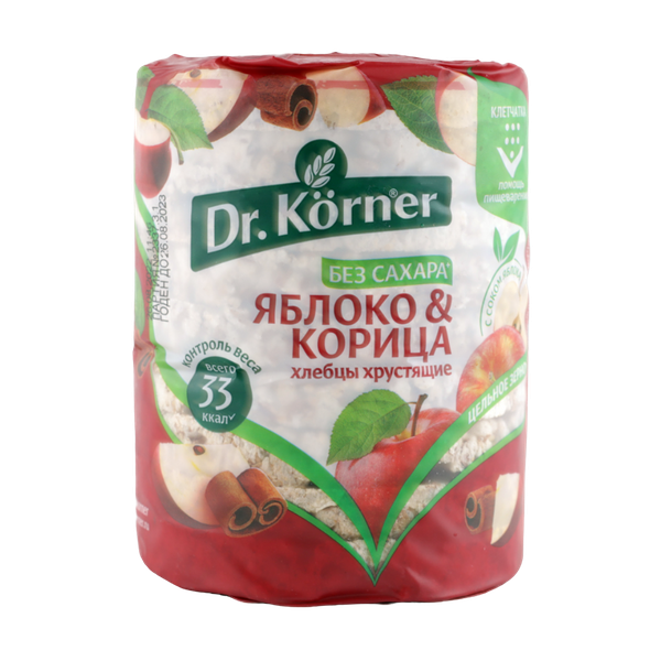 Хлебцы Dr.Korner мультизлаковые Яблоко и корица 90 г