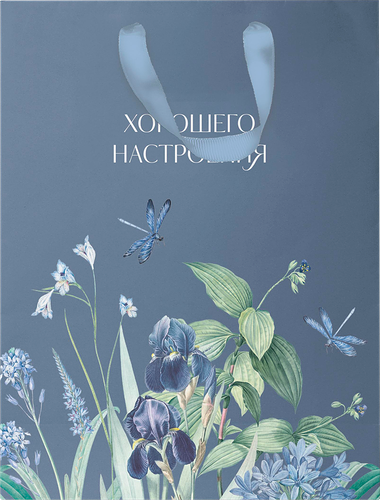 Пакет подарочный Пакетико Blue bird 14х19х9 см, дизайн в ассортименте