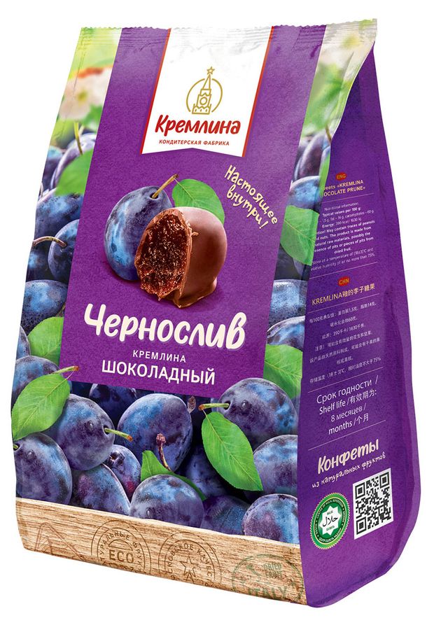 

Конфеты глазированные Кремлина Чернослив шоколадный 190 г