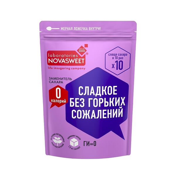 Заменитель сахара 10Х Nowasweet 150г дой-пак