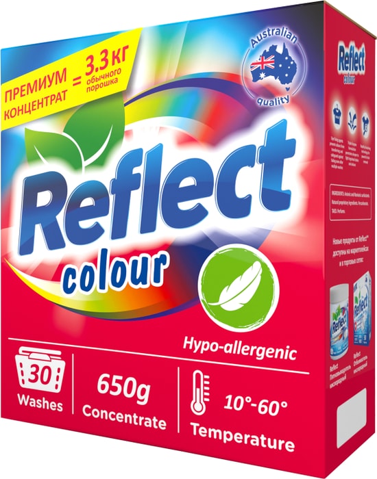 

Стиральный порошок Reflect Colour, 0.65 кг