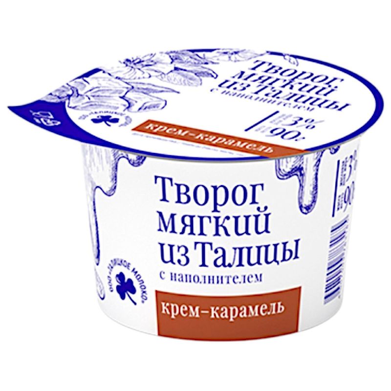 

Творог мягкий Талицкое молоко крем-карамель 3%, 90 г