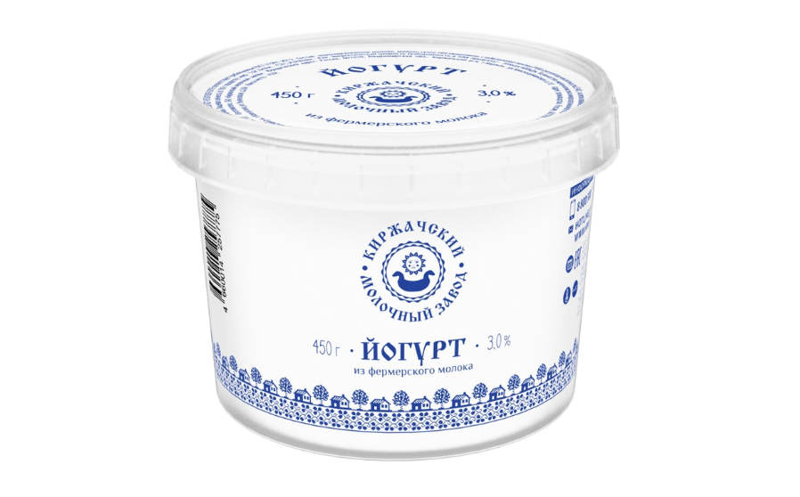 

Йогурт из фермерского молока Киржачский молочный завод 3%, 450 г