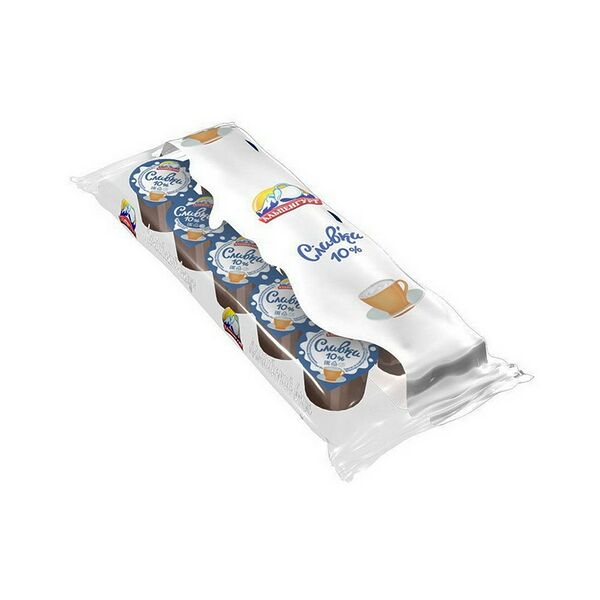 Сливки пит ультрапаст Альпенгурт жир 10 % в порц.уп  100 г (10шт х 10г)