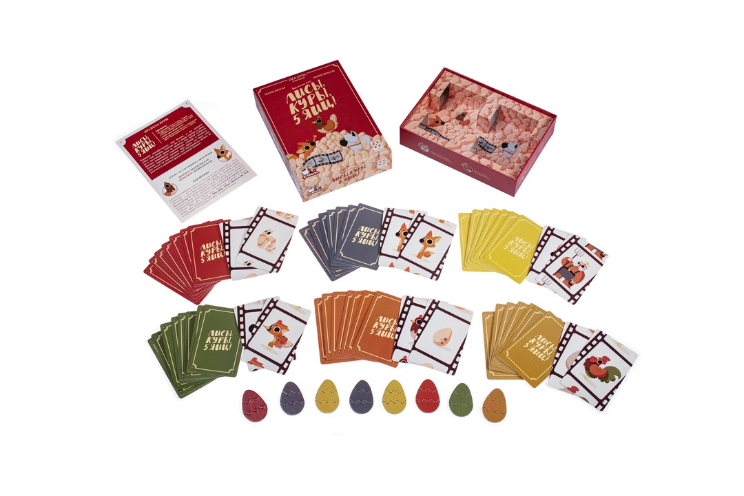 

Настольная игра Стиль жизни Лисы куры 5 яиц