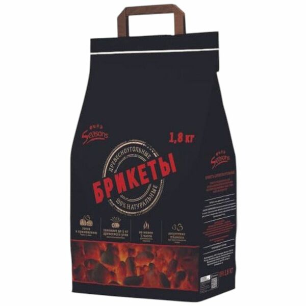Брикеты Seasons древесноугольные 1.8 кг