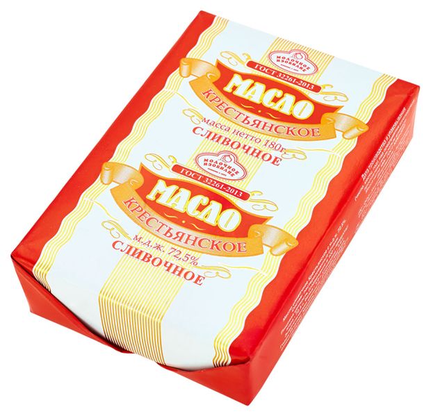 

Масло сливочное Молочное изобилие Крестьянское 72.5%