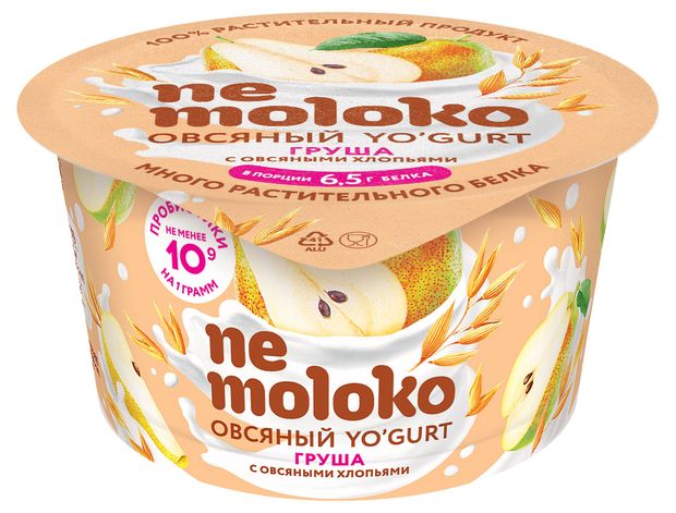 

Продукт овсяный Nemoloko Овсяный Yogurt Груша с овсяными хлопьями 130 г