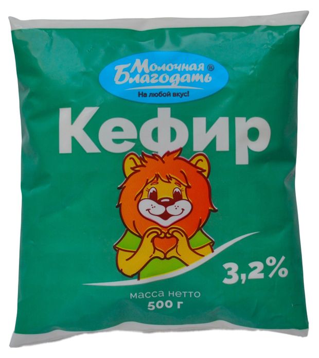 

Кефир Молочная благодать 3.2 %, 500 г