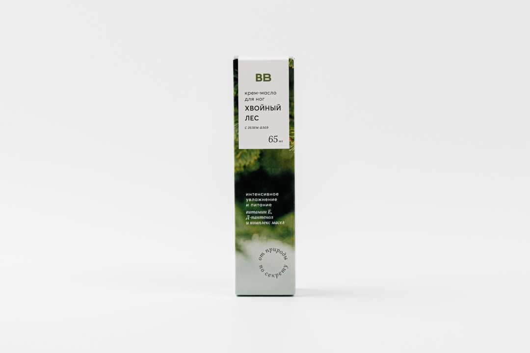 

Крем-масло ВкусВилл для ног Хвойный лес с гелем алоэ 65 мл