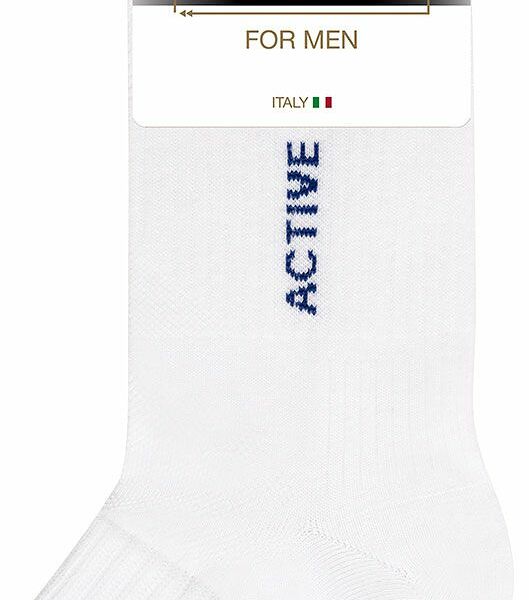 Носки мужские Omsa Active 111 Bianco, размер 45-47